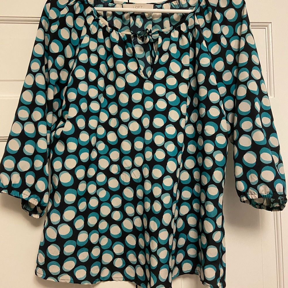 Loft 3/4 length sleeve blouse